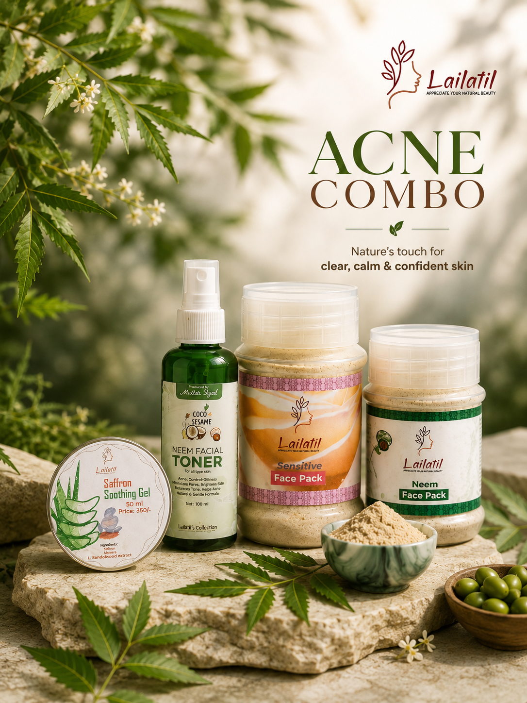 Lailatil Skin Care Acne Combo